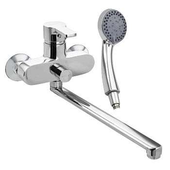 Смеситель 385016 BIANCO в ванную, шаровый, длинный излив